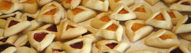 Children of all ages feast on hamantaschen during our annual Purim carnival.